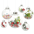 Miniatyrbild 1 av 5: 6 st Delikat Transparenta Bollprydnader i Plast