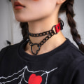 Pikkukuva 3 / 7: Retro Gootti Rakkausketju Lyhyt Kauluketju Punk Metalli PU Makea Co