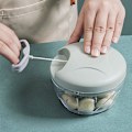 Miniatyrbillede 3 af 5: (Grøn) Manuel Løgskærer, 520ML 3-Bladet Hvidløgspresse, Til Salg
