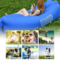 Miniatyrbild 4 av 6: Uppblåsbar Hängmatta, Bärbar Uppblåsbar Lounger Uppblåsbar Soffa,