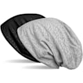 Miniatyrbillede 1 af 7: Vendbar Beanie i Ensfarvet, Blød Beanie, Let og Blød