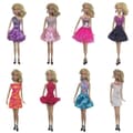 Åtta 30 cm Barbie-dockor modekläder för flickor