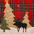Miniatyrbild 5 av 6: 2 stycken juldekorationer Skogsrutstolset älgpost