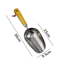 Miniatyrbilde 3 av 5: Blomsterspade i rustfritt stål for potteplanter, hageplanting