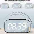 Miniatyrbild 5 av 5: Digital väckarklocka med USB laddare, Bluetooth högtalare, led DXGHC