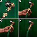 Miniatyrbillede 2 af 4: Havehane Slange Hurtigkobling Vand Slange Hurtigkobling ¾ tommer GHT B