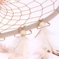 Miniatyrbillede 4 af 6: Net drømmefanger, Rattan, Hvid, Diameter: 13cm/5.12\", Størrelse: Lang