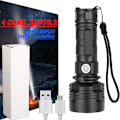 Miniatyrbild 5 av 5: P70 Stark Ljus Ficklampa USB Laddningsbar Fast Fokus Lång