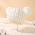 Miniatyrbilde 4 av 5: Babygenserlue med dobbel kule, barnehue, høst og vinter