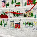 Miniatyrbilde 4 av 5: Julepynt Julekalender Linstoffimitasjon Chr