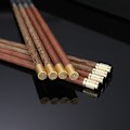 Miniatyrbilde 2 av 5: 4 Par Wooden Spisepinner 304 Rustfritt Stål Spisepinner