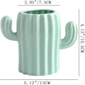 Miniatyrbild 4 av 4: Pennställ (Vit) Kaktus Pennaställ Söt Pennkopp för Skrivbord för