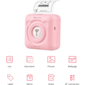 Miniatyrbillede 2 af 5: （Sort）Bærbar Fotoprinter Mini BT Trådløs Lommeprinter til