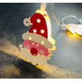 Miniatyrbilde 3 av 5: LED-lys med julemannhode - 3m, 20 lys - USB-modell