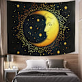 Pikkukuva 2 / 5: Palavaava Burning Sun and Moon Psychedelic -seinävaate Popula DXGHC