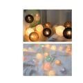 Miniatyrbilde 5 av 5: LED Julelys for Hjemmet - Bomullsstrengkule