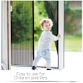 Miniatyrbillede 5 af 5: Magnetisk Dørskærm, Dørskærm Net, Dørskærm Magnetisk Lukning, Opgraderet Udvidet Velcro + Hæk, Robust Net - P