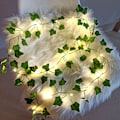 Miniatyrbillede 2 af 6: Kunstig Efeu, [1 STK] 2M Blad Fe-Lys, Kunstige Planter m