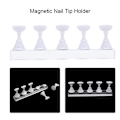 Miniatyrbild 6 av 6: 2-pack Akryl Naglar DIY Nagelkonst Display Stativ Träning Finger