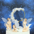 Miniatyrbillede 7 af 7: Tinkerbell Figurine til Pynt Bord Bil Kage Kontor Hjem 3stk