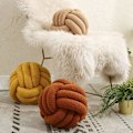 Miniatyrbilde 5 av 6: Myk Knott Pute Ball Rund Pute Puter, Grå 8,7'', Lammeull