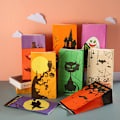Miniatyrbillede 1 af 5: 80 stk. 80g kraftpapirposer tote papirpose Halloween slikpose f