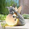 Miniatyrbillede 2 af 4: Dinosaur Statue Håndværk Ornament Harpiks Have Ornament Harpiks D
