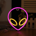 Miniatyrbillede 2 af 5: LED Alien Neon Lampe Væghængende Modellampe Soveværelses Dekoration