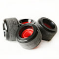 Miniatyrbillede 5 af 6: 4 stk. Skateboardhjul med 70mm Diameter Skateboard Sort