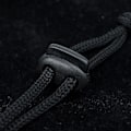 Miniatyrbillede 2 af 6: Snorrebåndsstopper, 2 Huller, 20 x 18 mm, Hul 4 x 4 mm, Ideel til Ø 3 mm