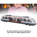 Miniatyrbillede 4 af 6: Legetøjs Tog Simulering Metro Model Legering Glide Støbt Metal Køretøj