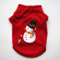 Miniatyrbillede 1 af 4: Hundeklæder Juleklæder Klassisk Bomulds T-shirt Teddy Bear B