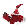 Miniatyrbild 5 av 5: Jultomtedräkt för Hundar, Julkläder för Husdjur, Tomte Ridande Husdjur
