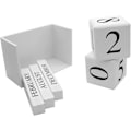 Miniatyrbilde 3 av 7: Enkel og moderne trebordkalender, permanent daglig blokk C