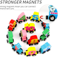 Pikkukuva 6 / 6: 12-osainen puinen junarata, jossa on magneettiset numerot, sisältää 1 veturin, taaperoille pojille ja tytöille, yhteensopiva