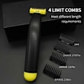 Miniatyrbilde 7 av 7: Philips Norelco OneBlade 360 Face + Body Hybrid Elektrisk Rakapparat og Skjeggtrimmer for Menn med 5-i-1 Ansiktsstubbkamma og Kroppshårstrimmer Kit