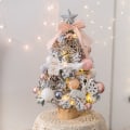 Miniatyrbilde 1 av 5: 45cm Juletre med lys Juletre skrivebordsjuletre lite