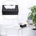 Miniatyrbild 5 av 5: Pu Läder Hushållskontor rektangulär silkespappershållare B DXGHC