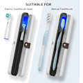 Miniatyrbild 3 av 6: Bärbar UV-tandborste Sanitizer Resväska UV-C LED Sterilisering och Uppladdningsbar Sterilisator Box Cleaner Hållare Passar
