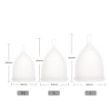 Miniatyrbilde 5 av 6: Silikon Menskopp for Kvinner - Menstruasjonskopp - Aunt Cup Circulat