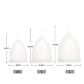 Miniatyrbillede 5 af 6: Silikon Menstruationskop Kvinders Menstruationshygiejne Aunt Cup Circulat