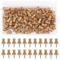 Miniatyrbillede 1 af 5: 100 stk Træ Push Pins Dekorative Push Pins Markeringspind til Kort