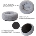 Pikkukuva 5 / 7: Kissankohtaus Donut-pehmuste, 80 cm Harmaa Flurry Lämmittävä Pyöreä Plussipehmuste