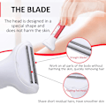 Miniatyrbillede 6 af 7: 5heyi Elektrisk Epilator til Intime Dele, Skraber til Armhuler