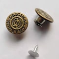 Miniatyrbilde 3 av 5: 18 stykker messing 1,7 MM risting hode I-formet spenne denim co