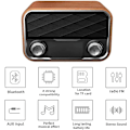Miniatyrbillede 4 af 5: Bluetooth Retro Radio med AUX/FM, Backup Radio med Antenne, Cle