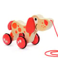 Draghund - Multi Pose Hund, 24 x 10 x 14 cm, Orange/Röd DXGHC
