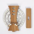 Miniatyrbillede 5 af 5: Evig kalender, træskive evig bordkalender, træskivekalender, manuel roterende træblok kalender til
