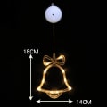 Miniatyrbilde 4 av 5: 3 stk LED-sugkopper lys Julenissen juletre femkant