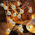 Miniatyrbild 2 av 5: Marocko Led Fairy Lights - 6m Total längd 40 Varmvita lysdioder DXGHC